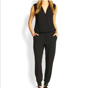 Splendid sleeveless black jumpsuit size medium